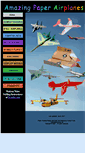 Mobile Screenshot of amazingpaperairplanes.com